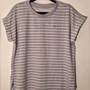 Striped Gray Women's Top